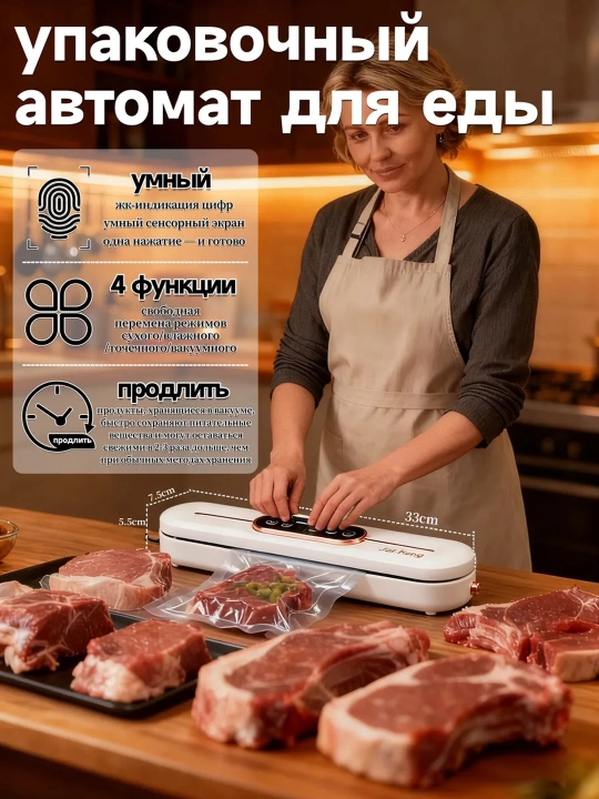 Вакуумная упаковочная машина, продлевающая срок свежести - 