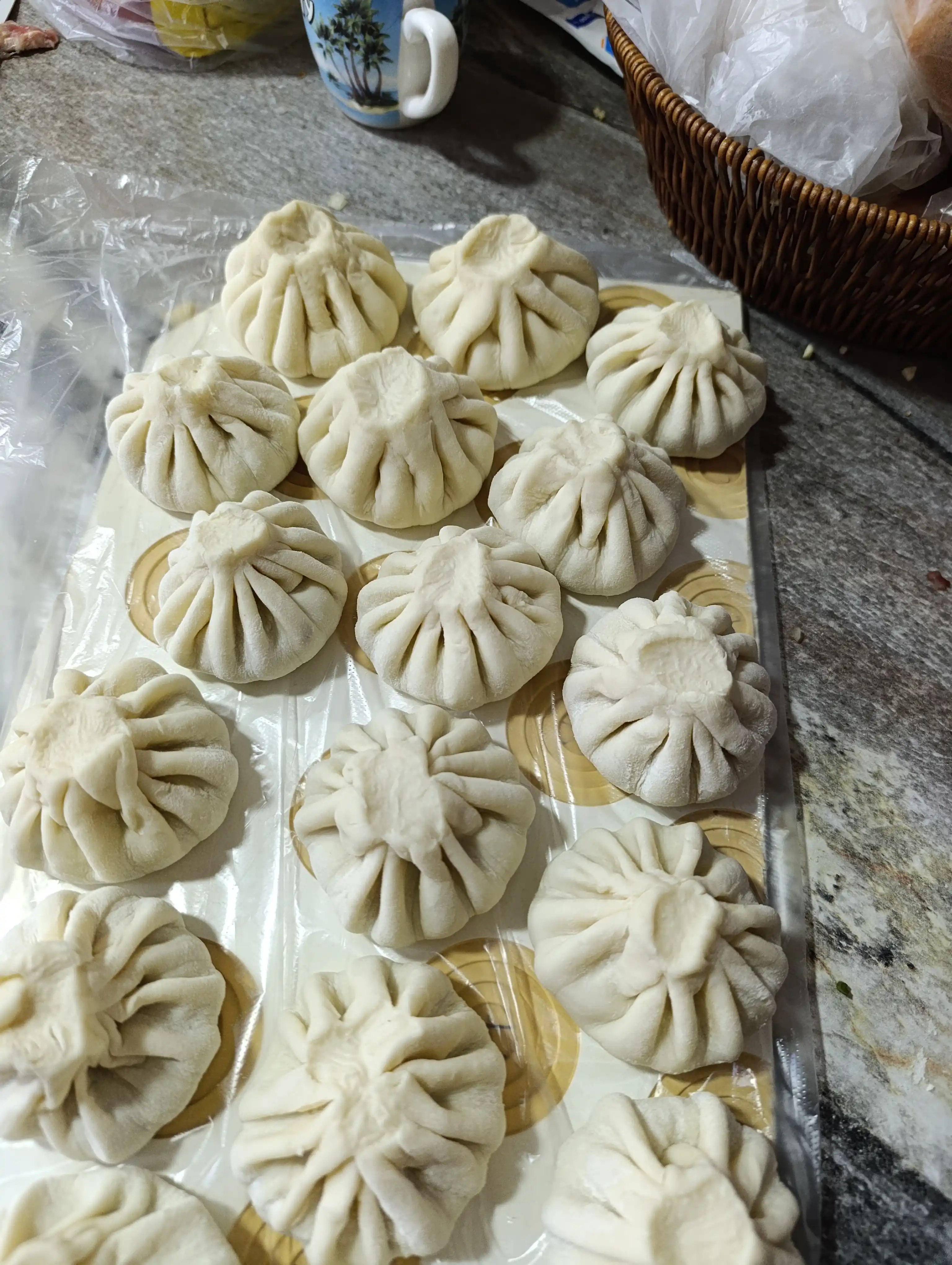 Хинкальница ручная для формовки, хинкали, манты, + вырубка для теста
