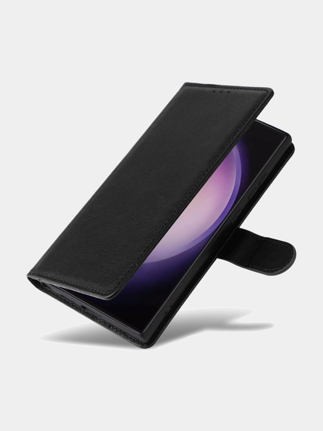 Чехол с подставкой для Samsung Galaxy S21/S22/S23/S24/S25/S26 Ultra PU кожа + Soft TPU