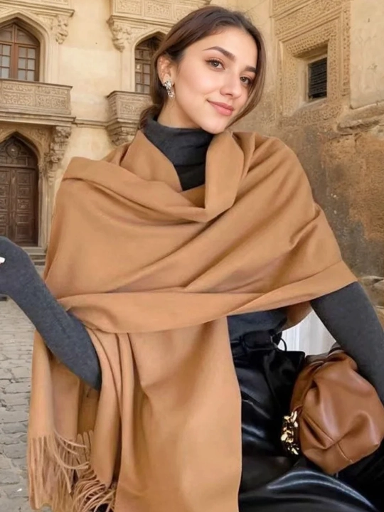 Ayollar qishki kashemir sharfi, qalin sharf, 180x70 sm