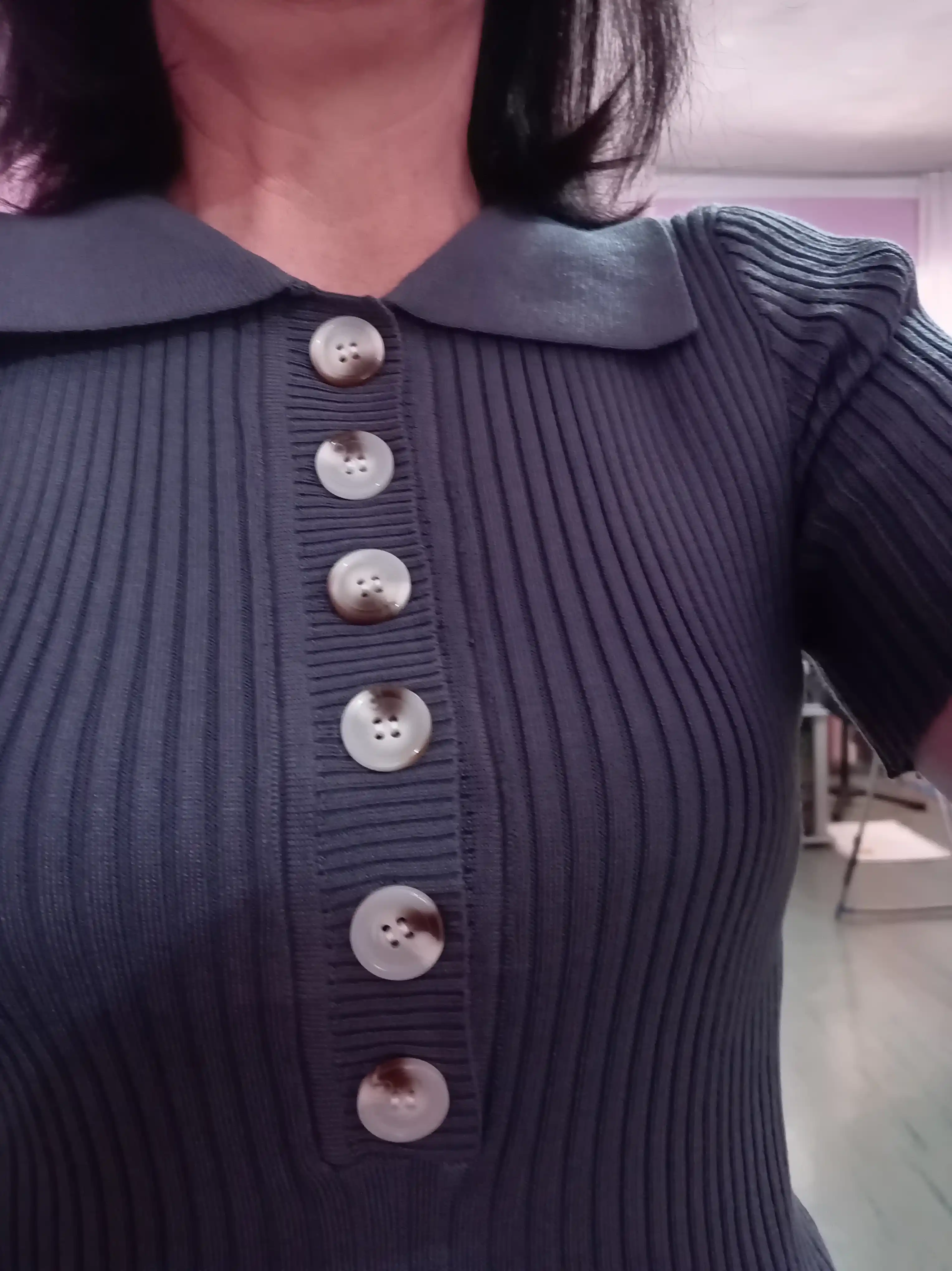 Ayollar uchun trikotaj ko‘ylak, standart o‘lcham — ELLY FASHION