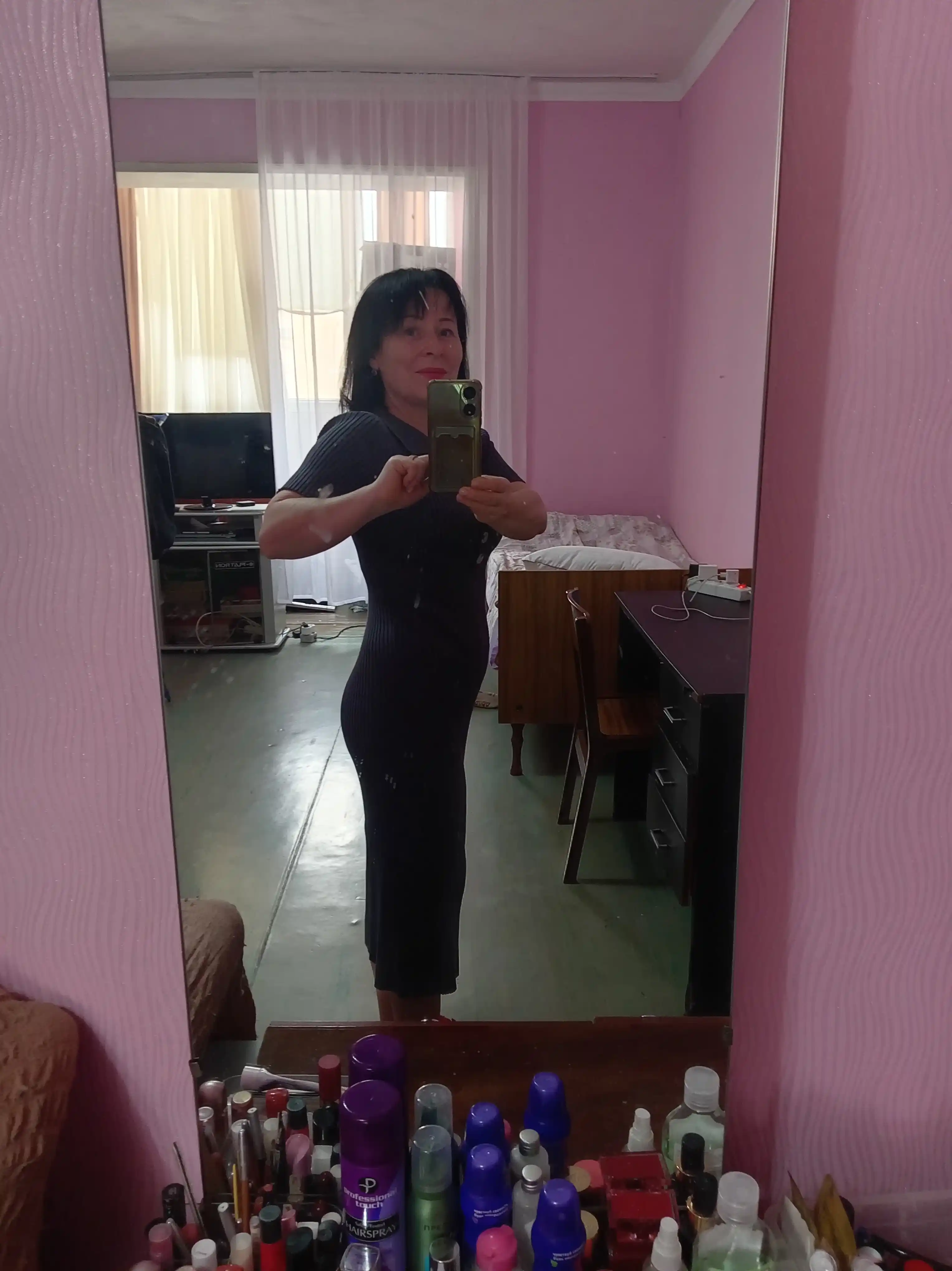 Ayollar uchun trikotaj ko‘ylak, standart o‘lcham — ELLY FASHION