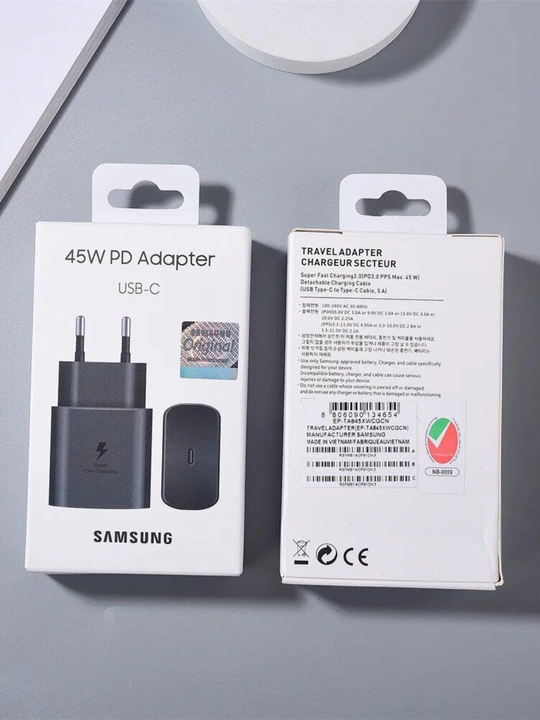 Зарядное устройство для SAMSUNG и APPLE Быстрая зарядка типа 45w