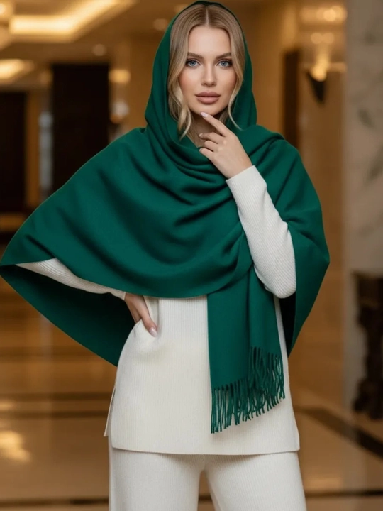 Ayollar qishki kashemir sharfi, qalin sharf, 180x70 sm