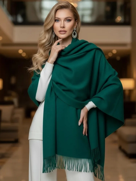 Ayollar qishki kashemir sharfi, qalin sharf, 180x70 sm