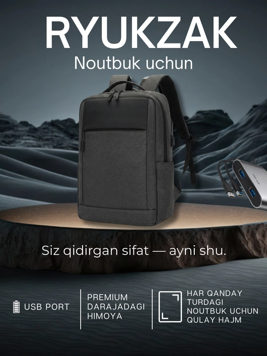 Erkaklar va ayollar uchun shahar ryukzagi, USB noutbuk, maktab uchun, ofis, sayohat sumkasi - 