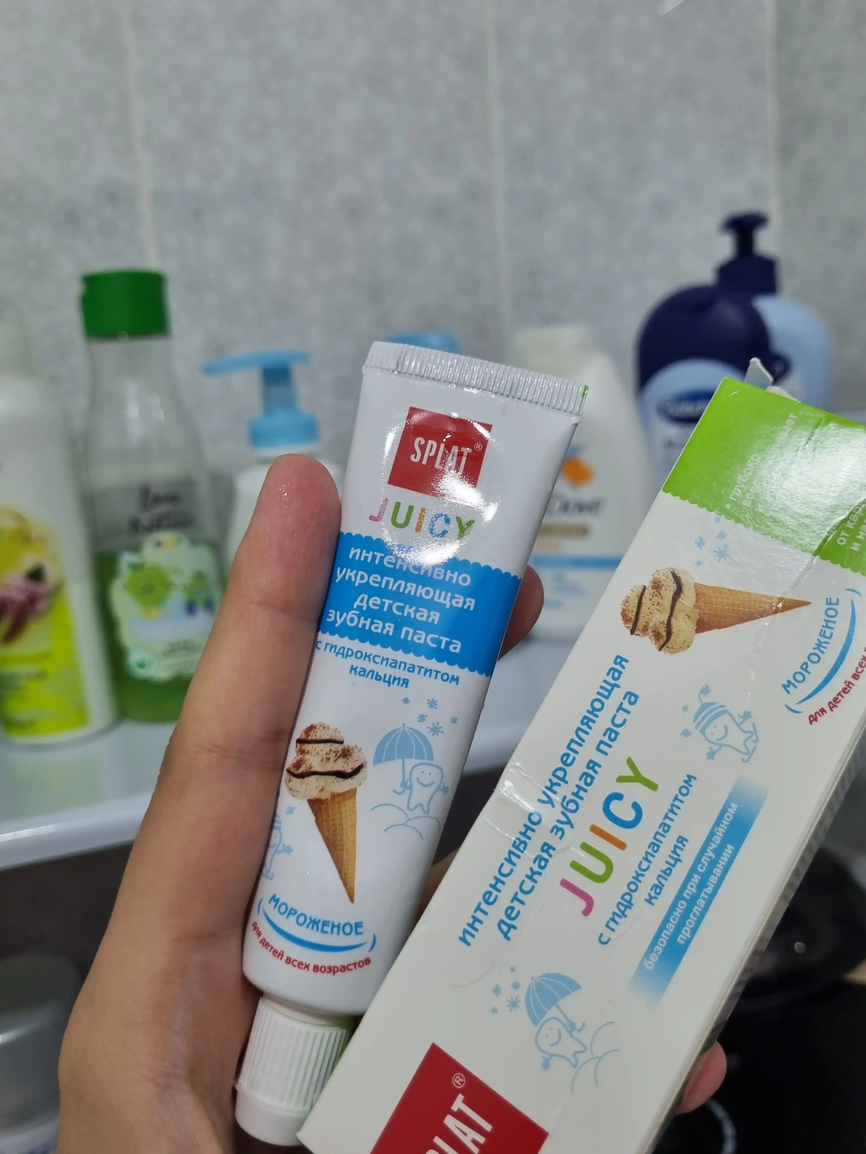 Зубная паста Splat Juicy Мороженое для детей всех возрастов, 35 мл