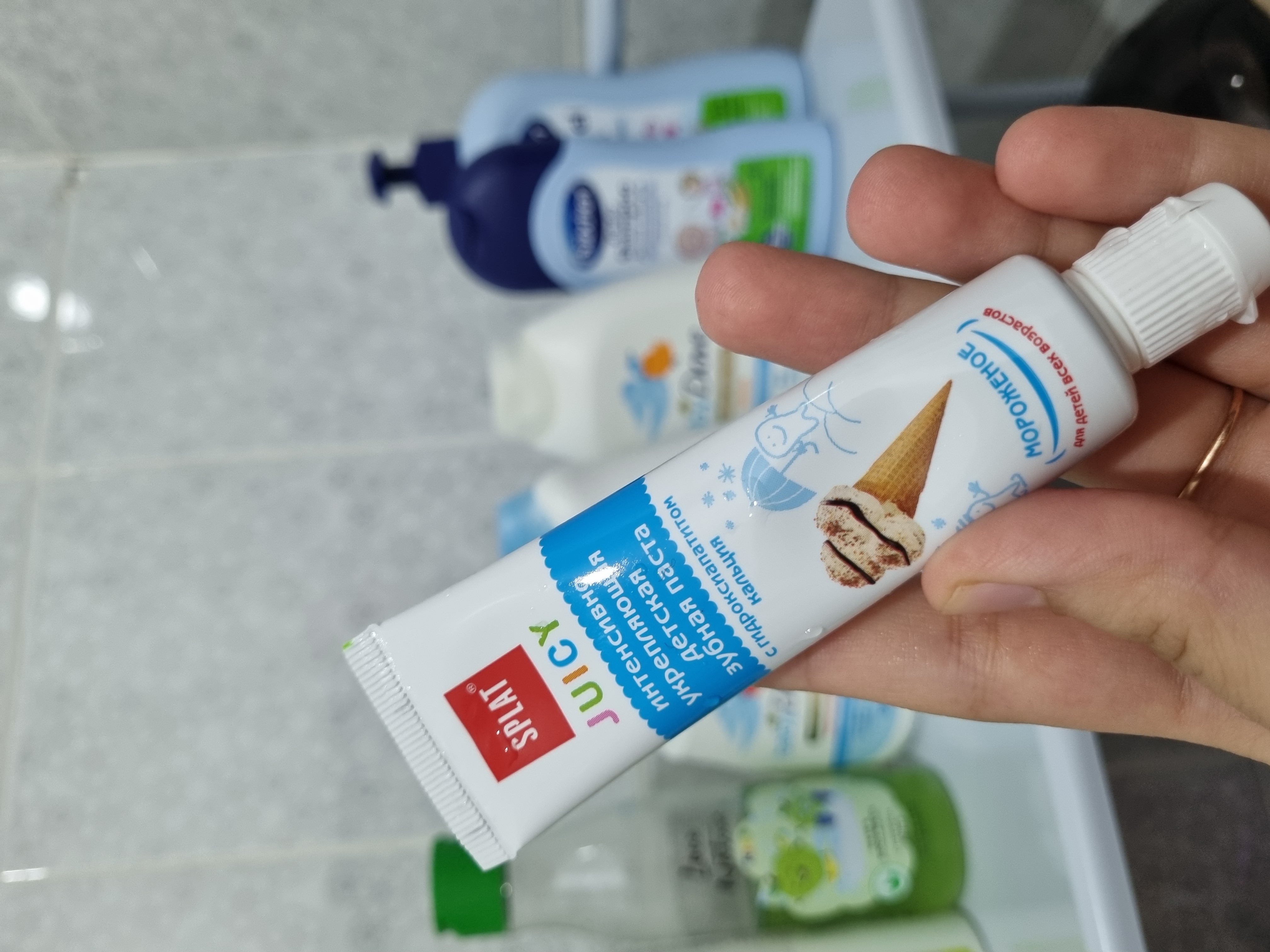 Зубная паста Splat Juicy Мороженое для детей всех возрастов, 35 мл