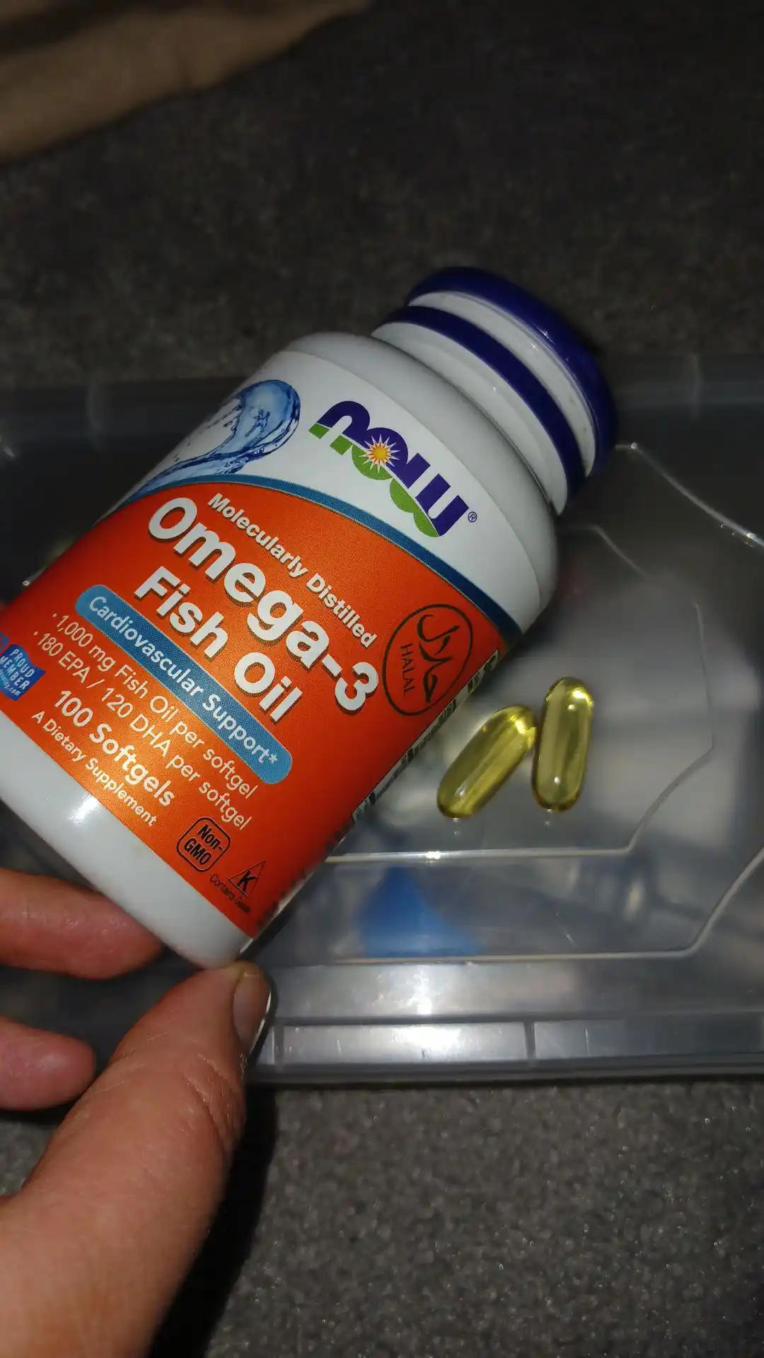 Baliq yog'i Now Foods, Omega-3, Fish Oil, 1000 mg, 100 kapsula