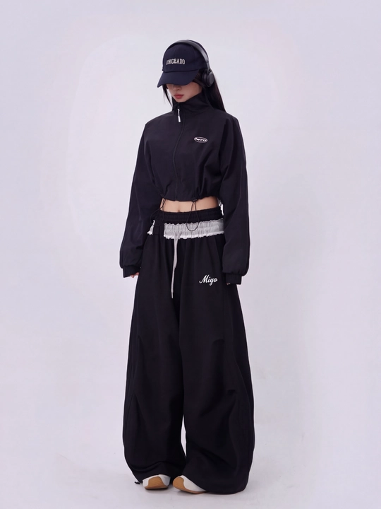 MIYO Женские тёплые зимние трико брюки с начёсом, широкие oversize