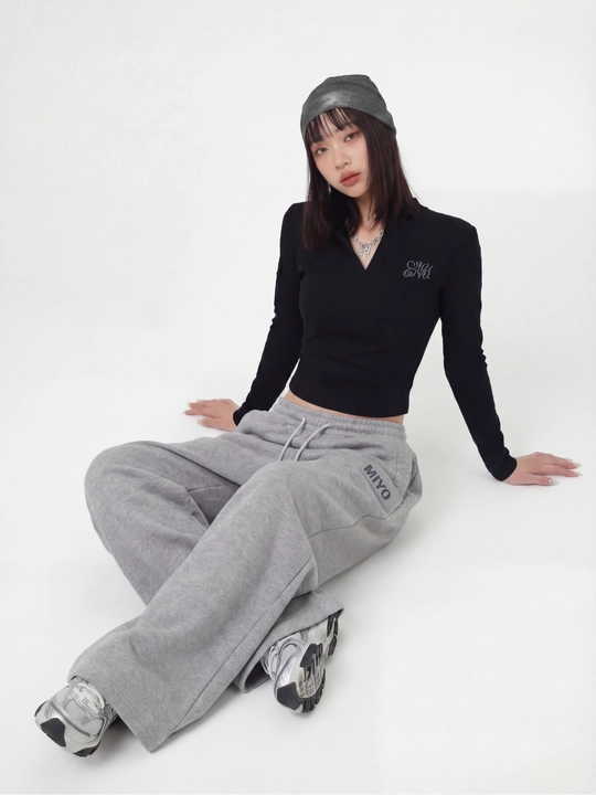 MIYO Женские тёплые зимние трико брюки с начёсом, широкие oversize