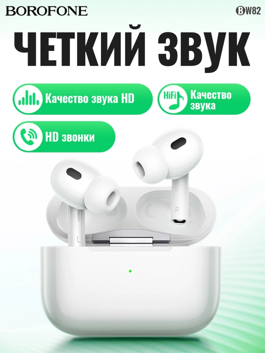 Hoco EW47, Pro2 simsiz quloqchinlari, 40+300 mAh, 7 soatgacha ishlash, TWS