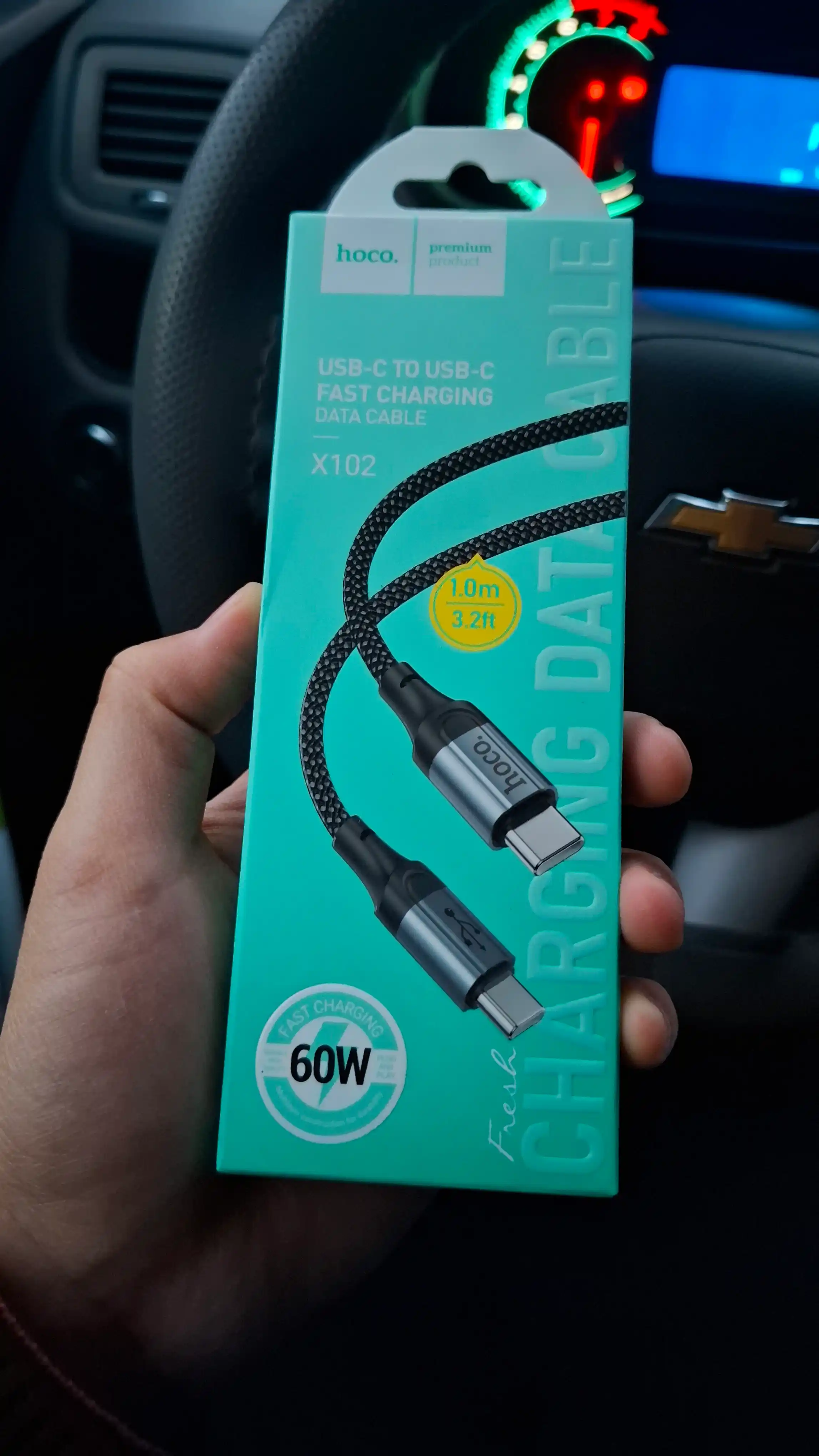 USB-C dan Type-C PD kabel 60W neylon alyuminiy 1metr noutbuk planshet telefon uchun