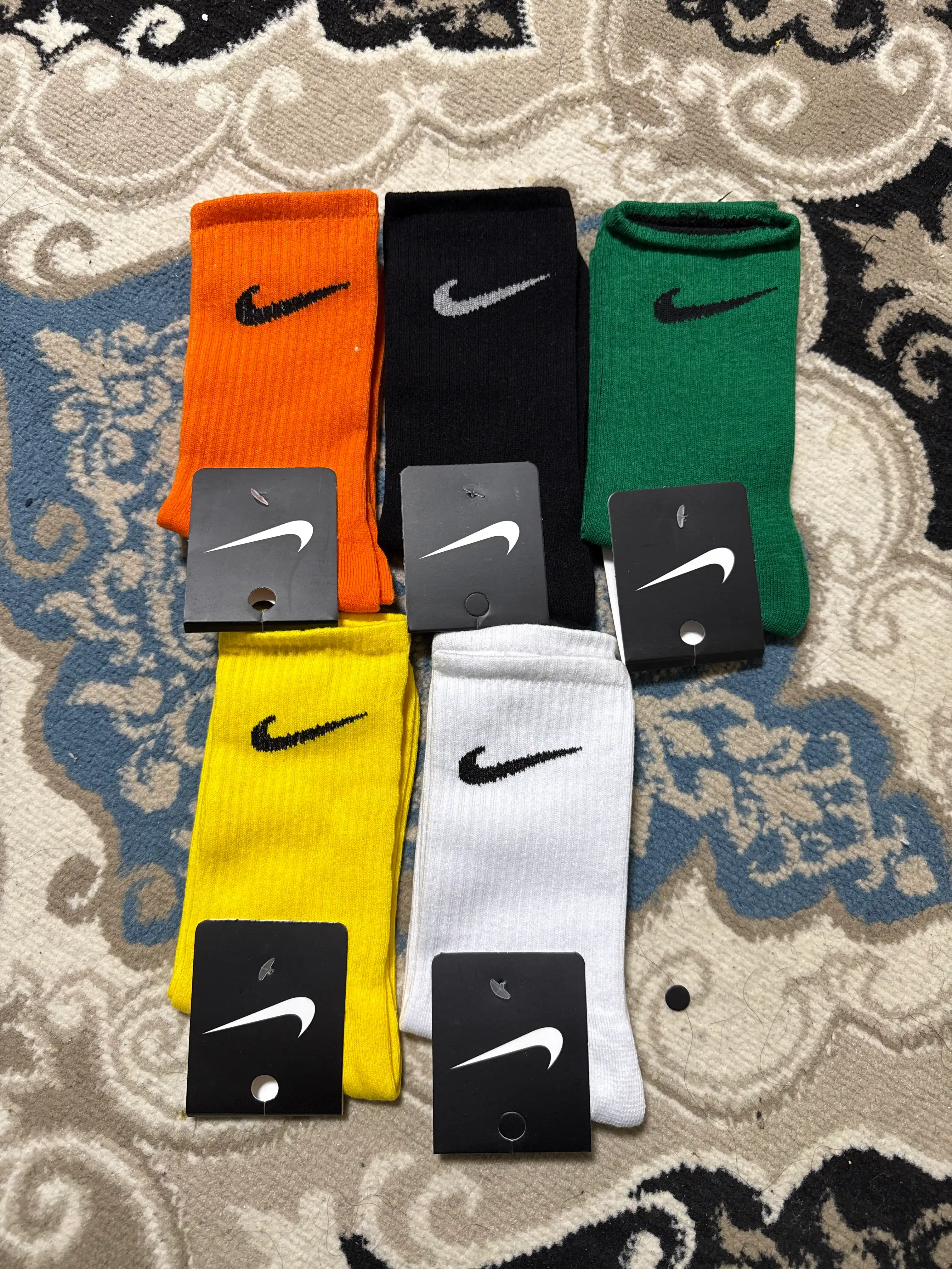 Rangli uzun sport paypoqlar, Nike, 5 talik to'plam 40 -44 36-38