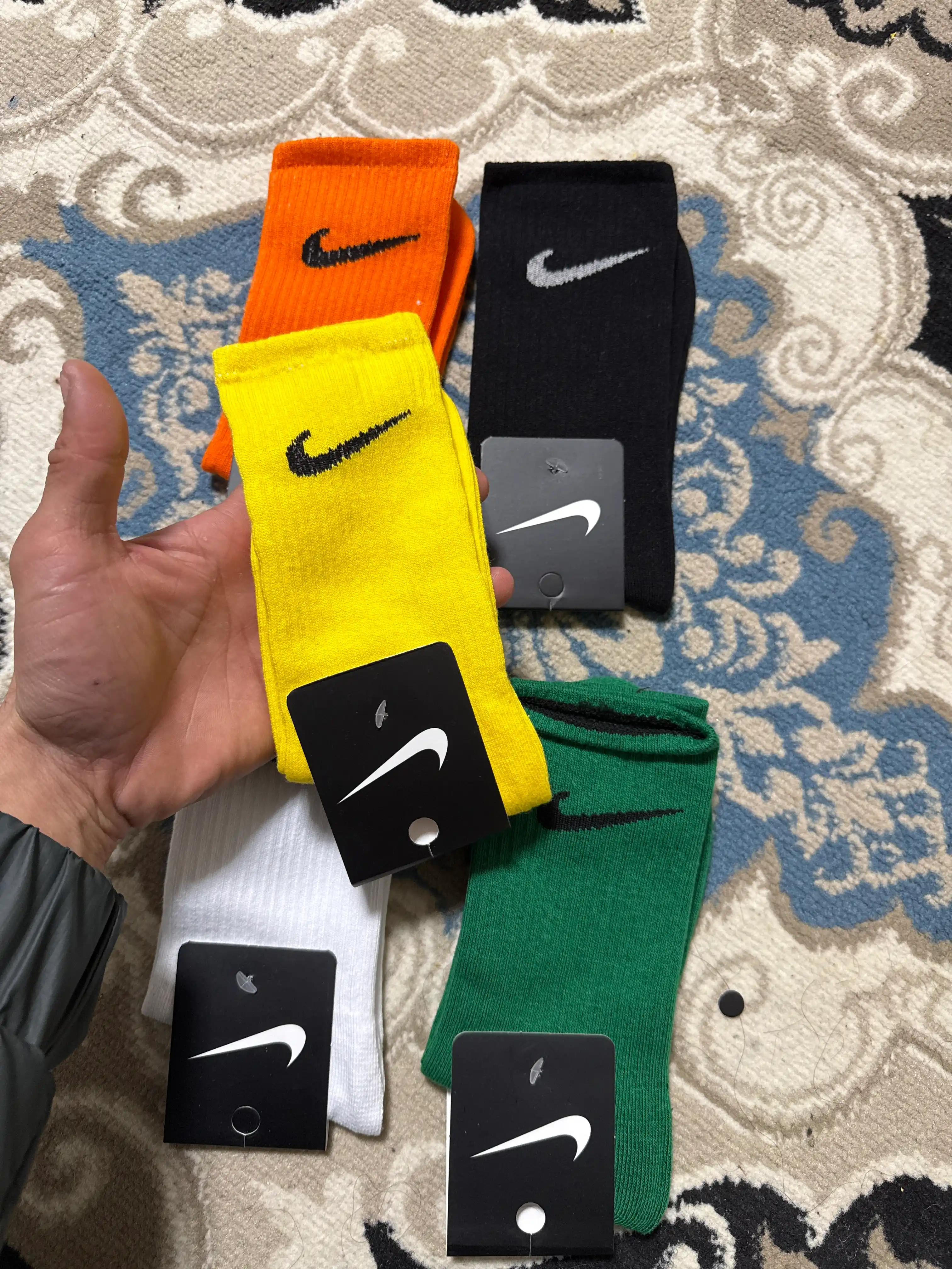 Rangli uzun sport paypoqlar, Nike, 5 talik to'plam 40 -44 36-38