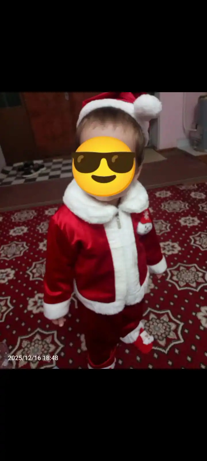 O'g'il va qiz bolalar uchun yangi yil karnaval Qorbobo kostyumi Santa klaus kiyimi