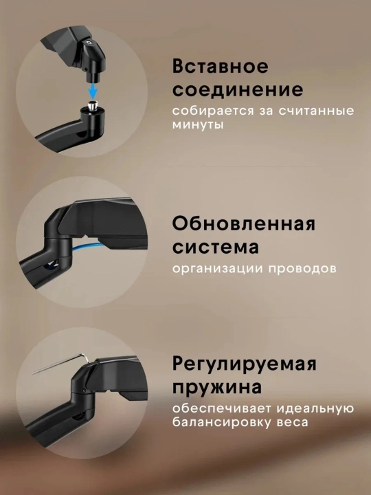 Monitorlar uchun kronshteyn, ekran diagonali 17 - 32, 10 kg F80