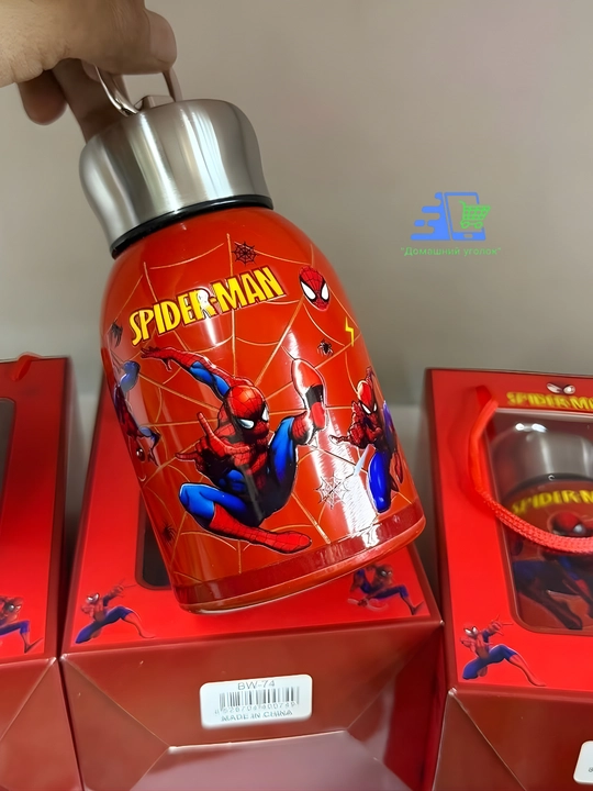 Детская термобутылка-термос Spider-Man/Kuromi/Hello Kitty/Frozen, 300 мл, держит тепло