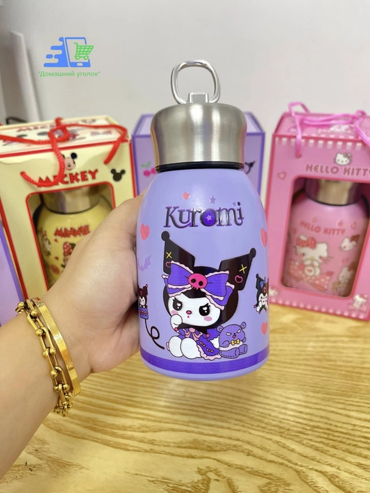 Bolalar uchun termobutulka-termos Spider-Man/Kuromi/Hello Kitty/Frozen300 m