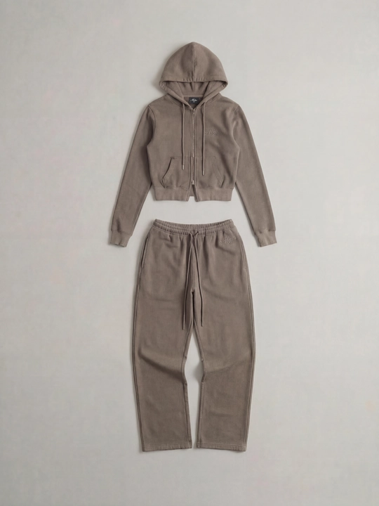 MIYO ayollar sport dvoyka kostyumi — oversize, issiq, xudi va keng shim, har kungi