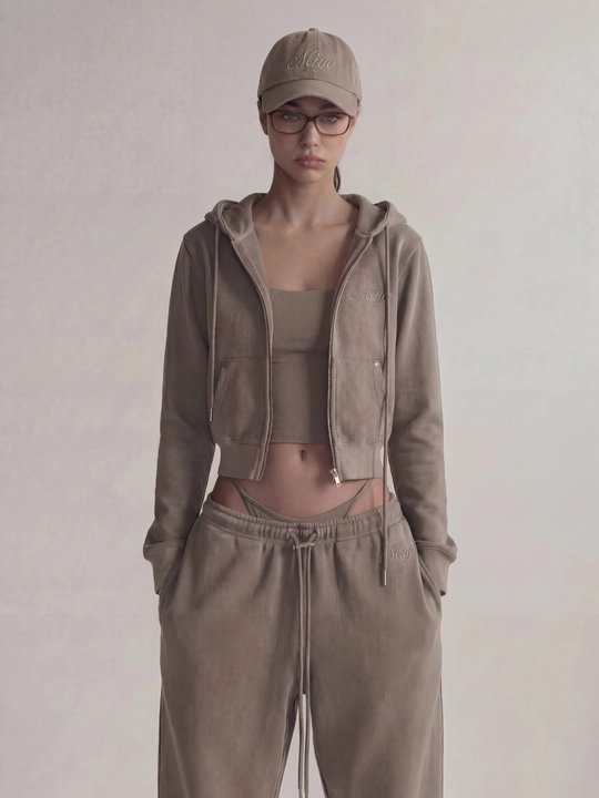 MIYO ayollar sport dvoyka kostyumi — oversize, issiq, xudi va keng shim, har kungi