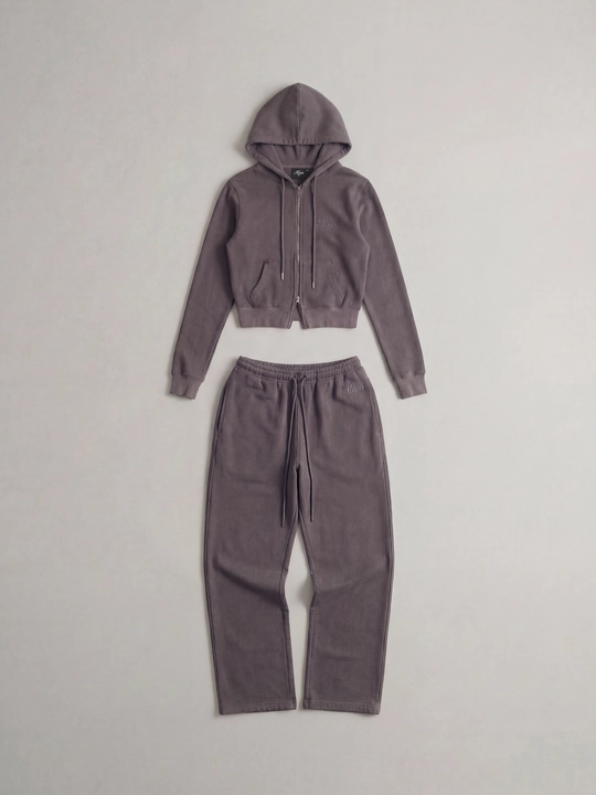 MIYO ayollar sport dvoyka kostyumi — oversize, issiq, xudi va keng shim, har kungi