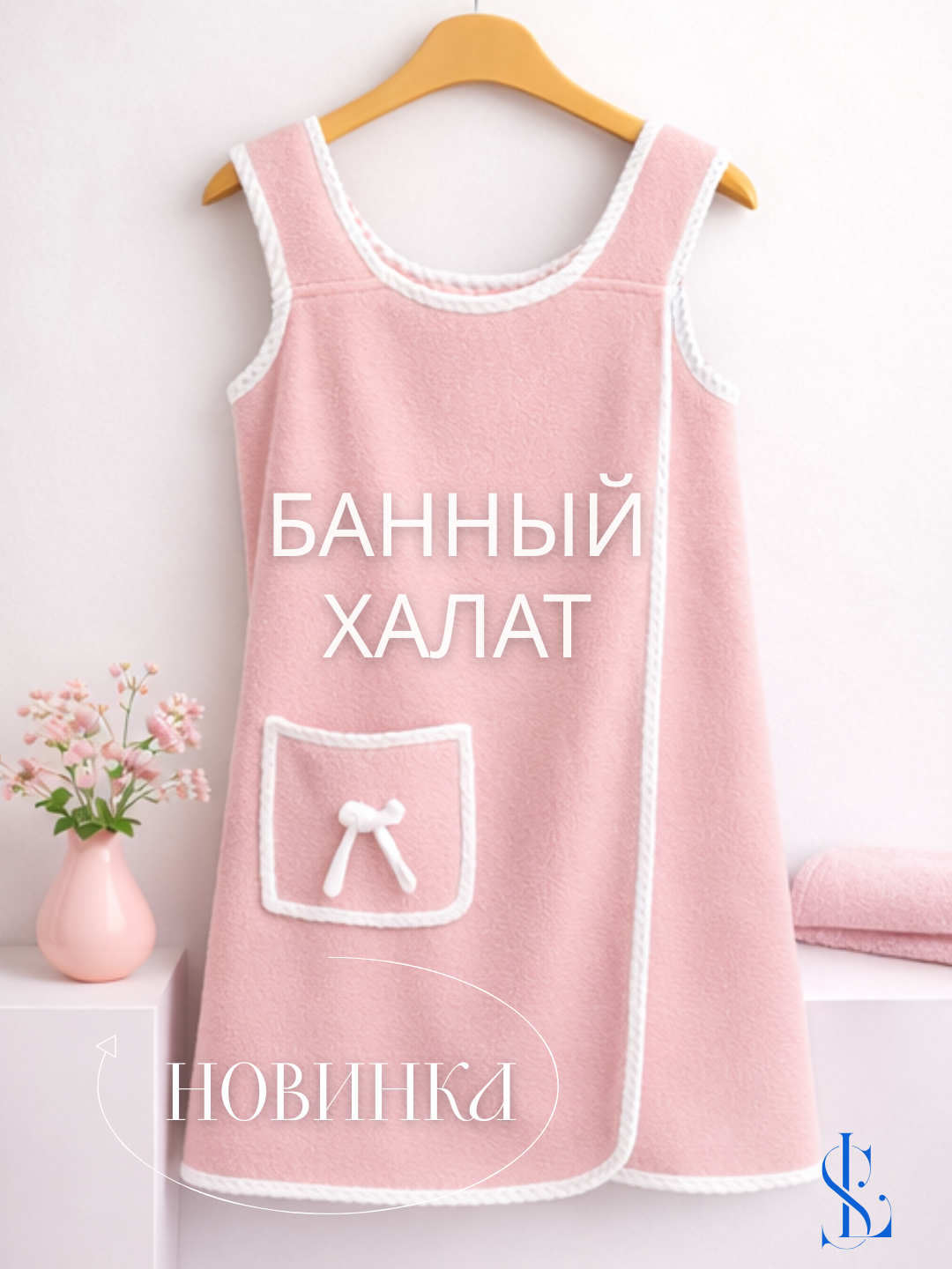 Женский халат для ванной и сауны - 