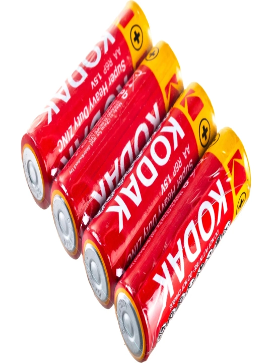 Kodak Super Heavy Duty ishqoriy batareyasi, 1050mAh, AA o'lchami, 4 dona - 