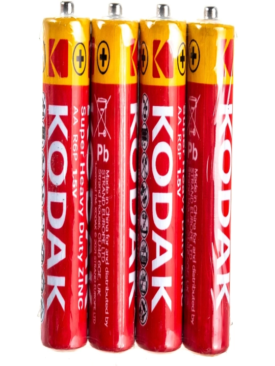 Kodak Super Heavy Duty ishqoriy batareyasi, 1050mAh, AA o'lchami, 4 dona