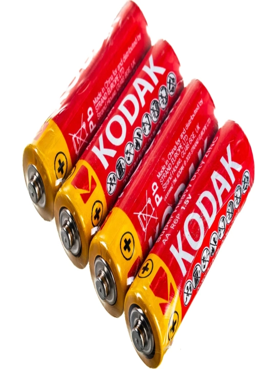 Kodak Super Heavy Duty ishqoriy batareyasi, 1050mAh, AA o'lchami, 4 dona