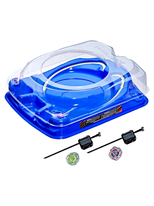Beyblade X Drop Attack Battle Set Arena, 2 ta beyblade va uchirgichlar