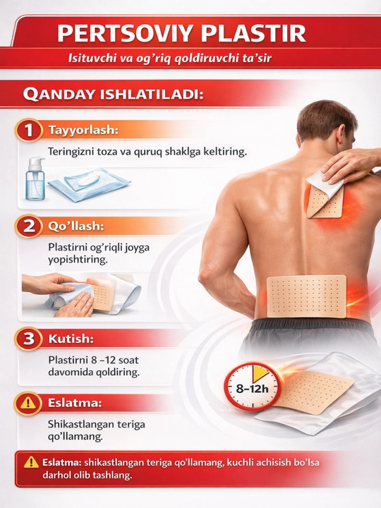 Перцовый согревающий пластырь OWN AID