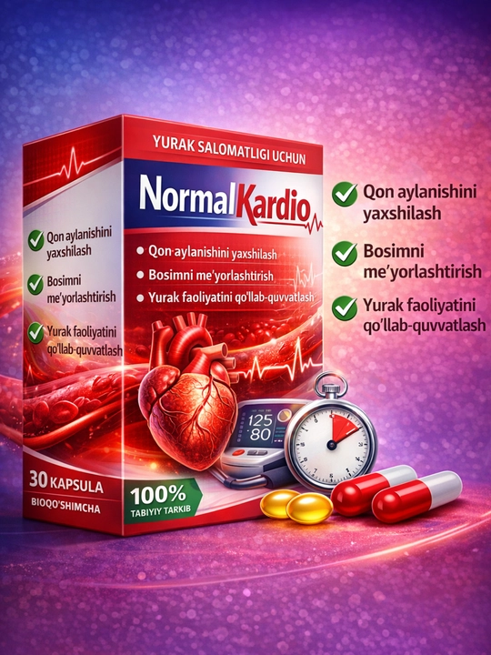 Normal Kardio – для здоровья сердца, поддержка кровообращения и нормализации давления - 