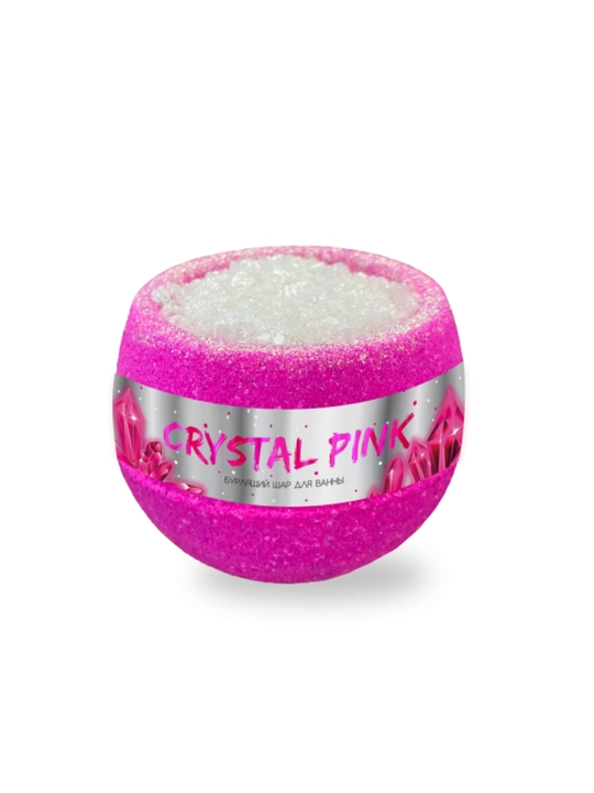 Бомбочка с шиммером и морской солью Crystal Mint, Blue, Pink, 210 гр, Fabrik Cosmetology