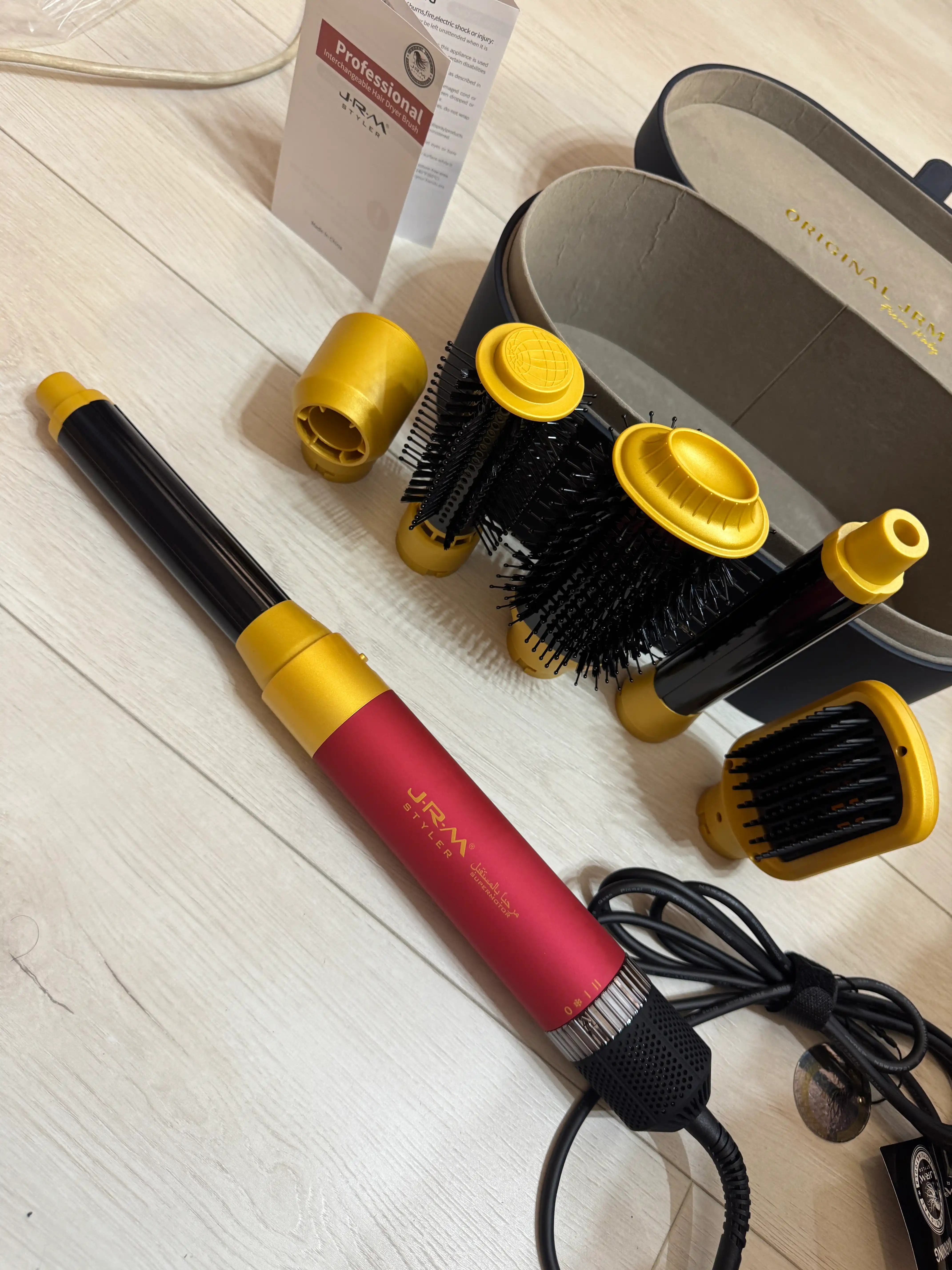 Soch quritgich fen Airwrap JRM styler, 6 tasi 1 da, avtomatik ployka va turmaklash