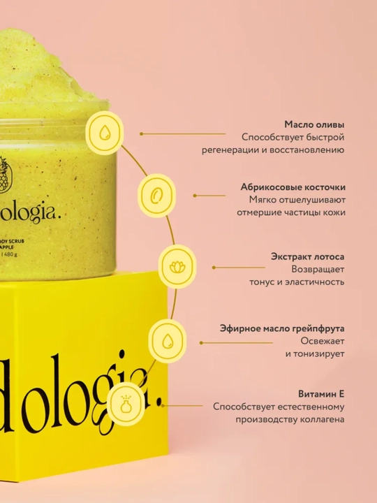 Скраб-детокс Metodologia для тела арбуз, драгонфрукт, шоколадное печенье, ягоды 480 гр