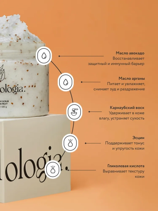 Скраб-детокс Metodologia для тела арбуз, драгонфрукт, шоколадное печенье, ягоды 480 гр