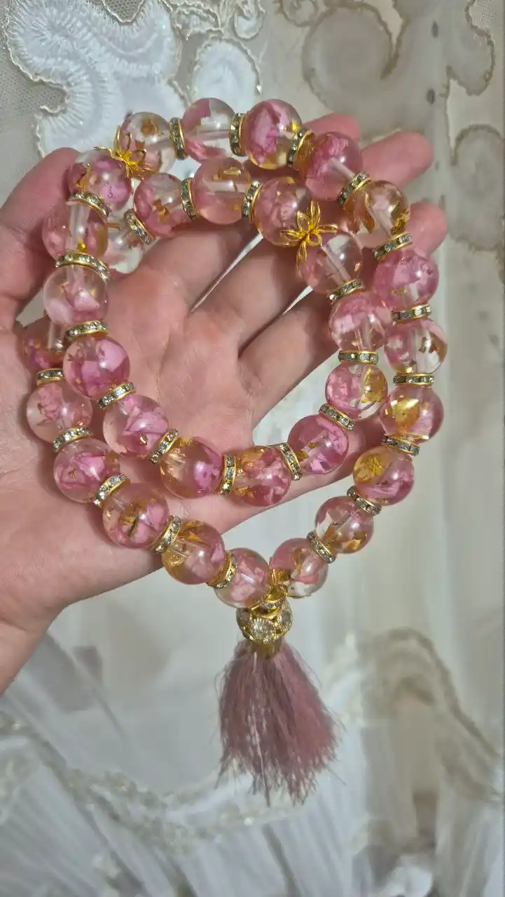 Чётки, зикр 33, 100 бусин, мусульманские чётки, из цветов