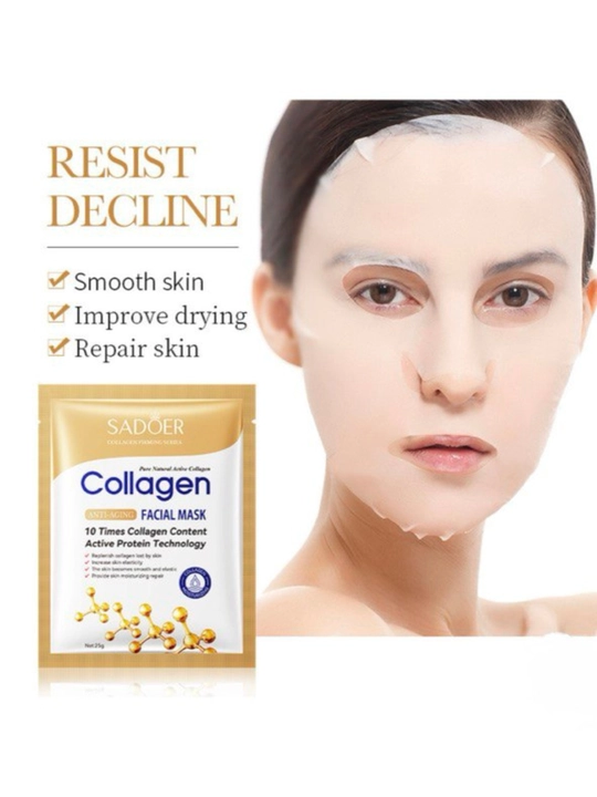 Collagen Crystal Facial Mask Yuz uchun niqob namlantiruvchi kalagenga boy maska