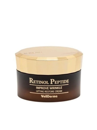 WellDerma Retinol Peptide kremi, 7 peptidli qarishga qarshi, 50 g