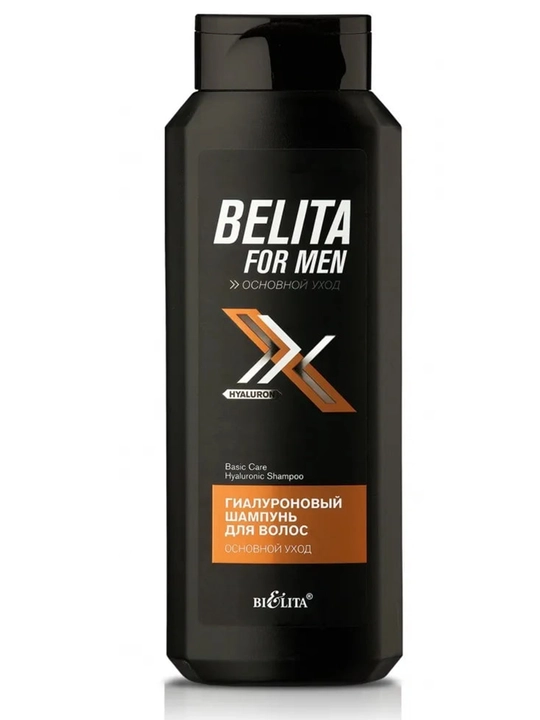 Soch uchun shampun Belita For Men, asosiy parvarish, gialuronik, 400 ml