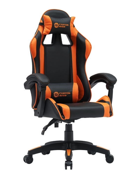 Игровое компьютерное кресло Canyon Core SGCH2, экокожа, подушки мягкие подлокотники 120 кг