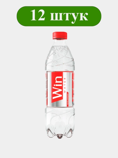 Вода природная питьевая артезианская газированная Win WATER 0,5 л × 12 шт — HASAN3-WINWATER05