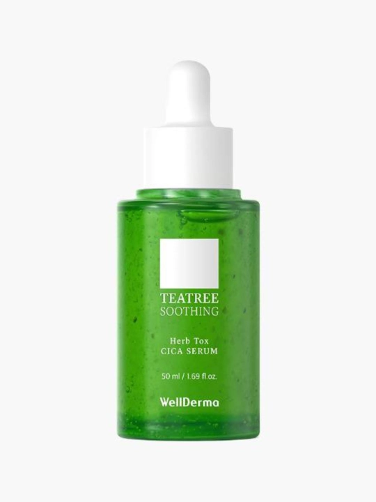 Сыворотка WellDerma Tea Tree Cica с центеллой и ниацинамидом для лица, 50 мл