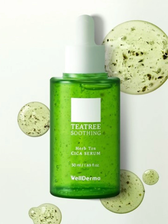 Сыворотка WellDerma Tea Tree Cica с центеллой и ниацинамидом для лица, 50 мл