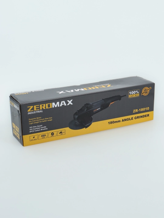 Болгарка Zeromax 18010, мощный двигатель, для дома и строительства