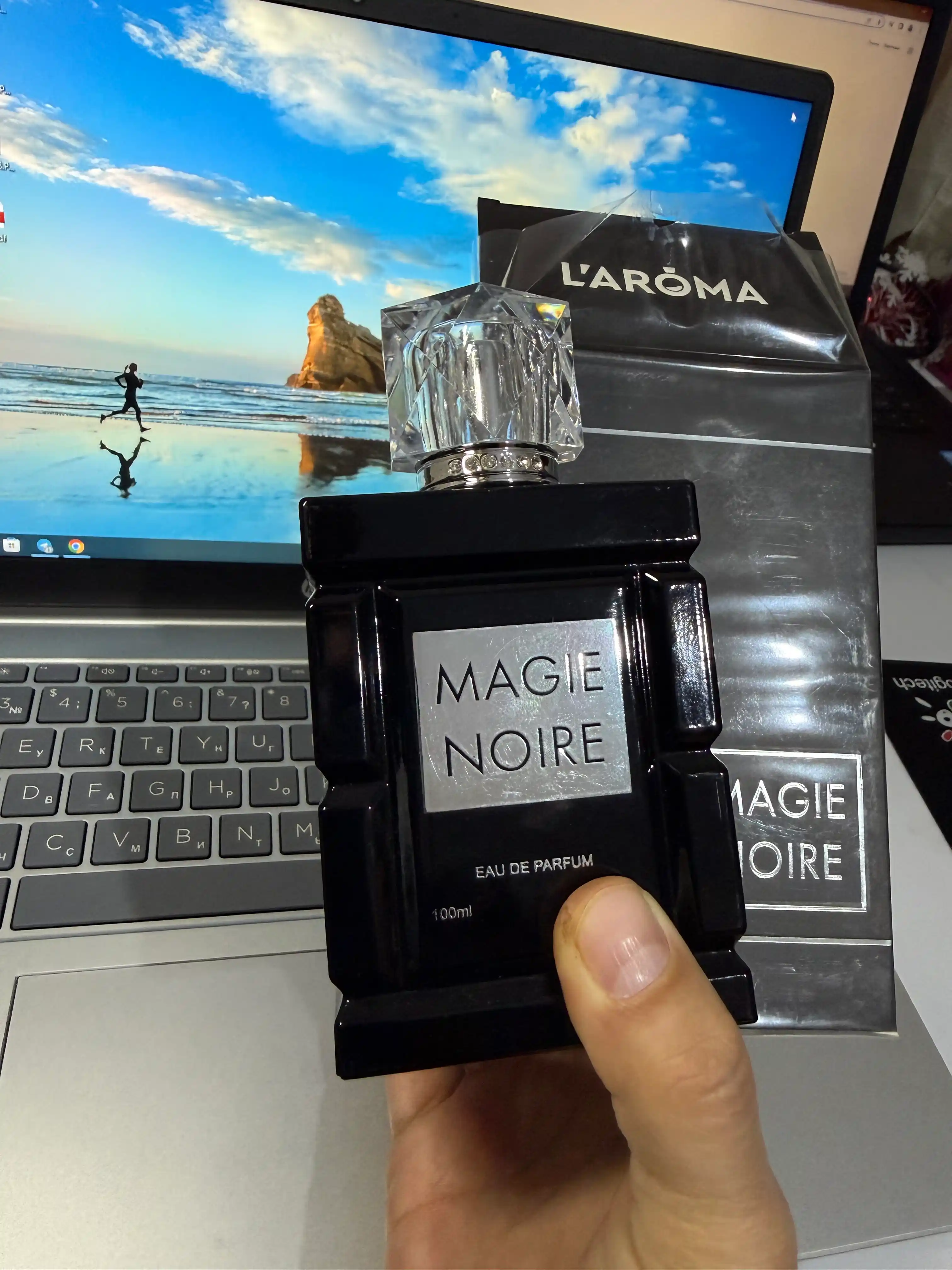 Erkaklar atiri MAGIE NOIRE, EDP parfyumeriya suvi, erkaklar uchun atir, sovg’a uchun, 100 ml