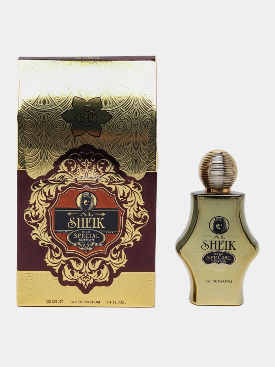 Parfyumlangan suv erkaklar uchun Al Sheik Rich Special Edition, 50 ml, 100 ml - 