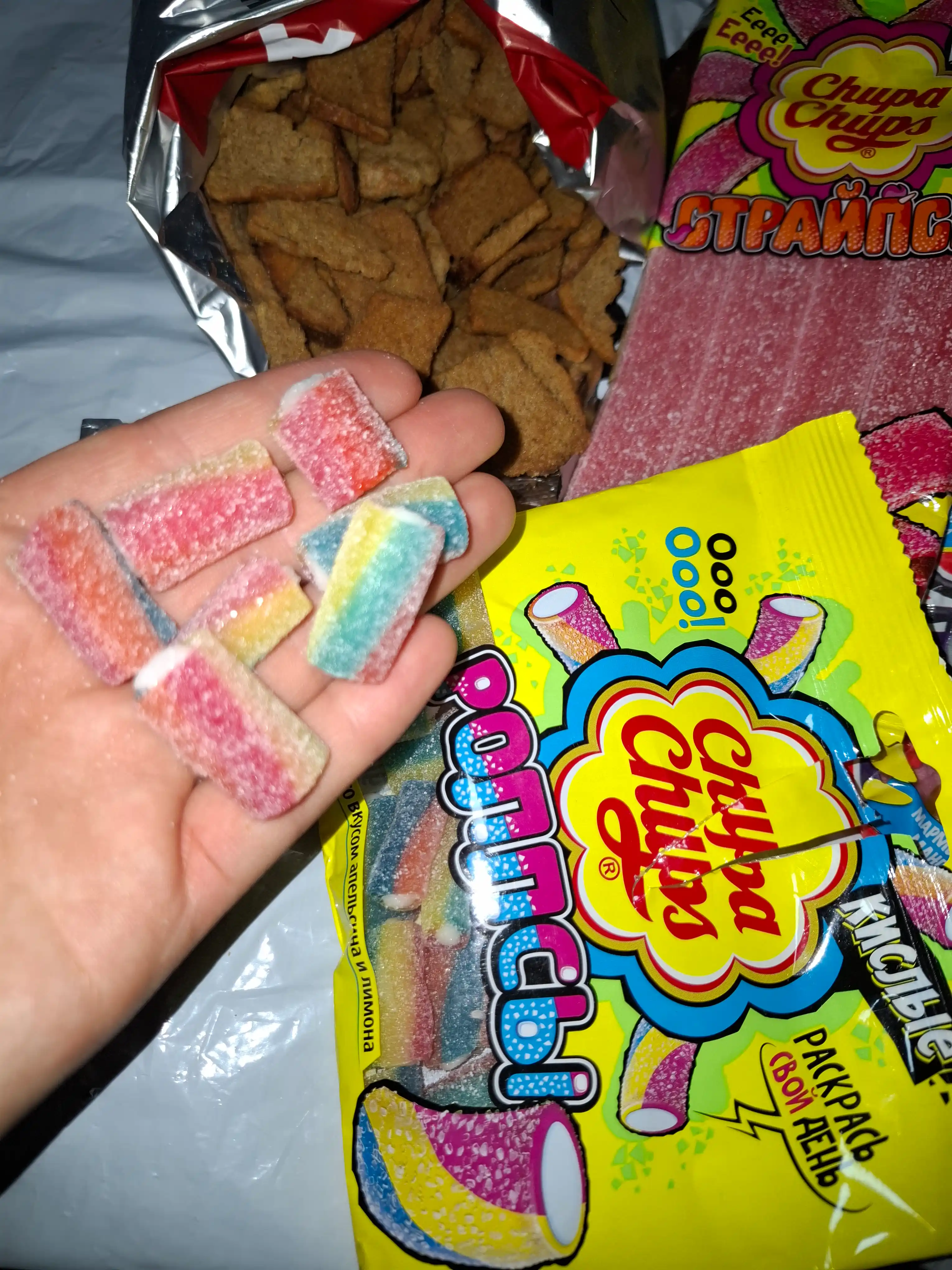 Chupa Chups chaynaladigan marmeladi Nordon ruletlar, 100 g