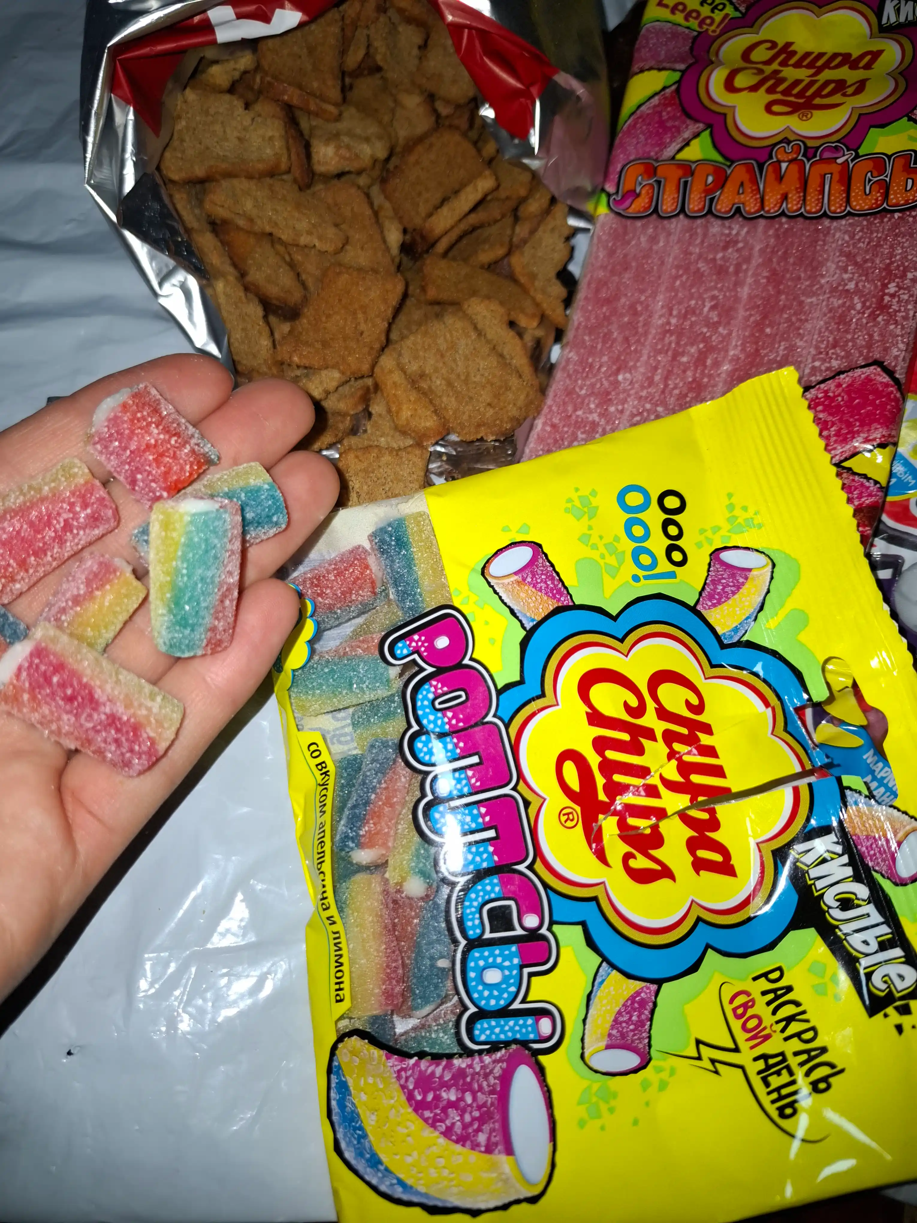 Chupa Chups chaynaladigan marmeladi Nordon ruletlar, 100 g